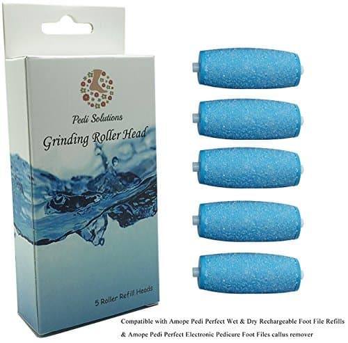 5 Pack Extra Coarse Pedicure Rollers Amope Wet Dry Compatible Amope Refill Compatible with Amope Pedi Perfect Wet Dry Foot File