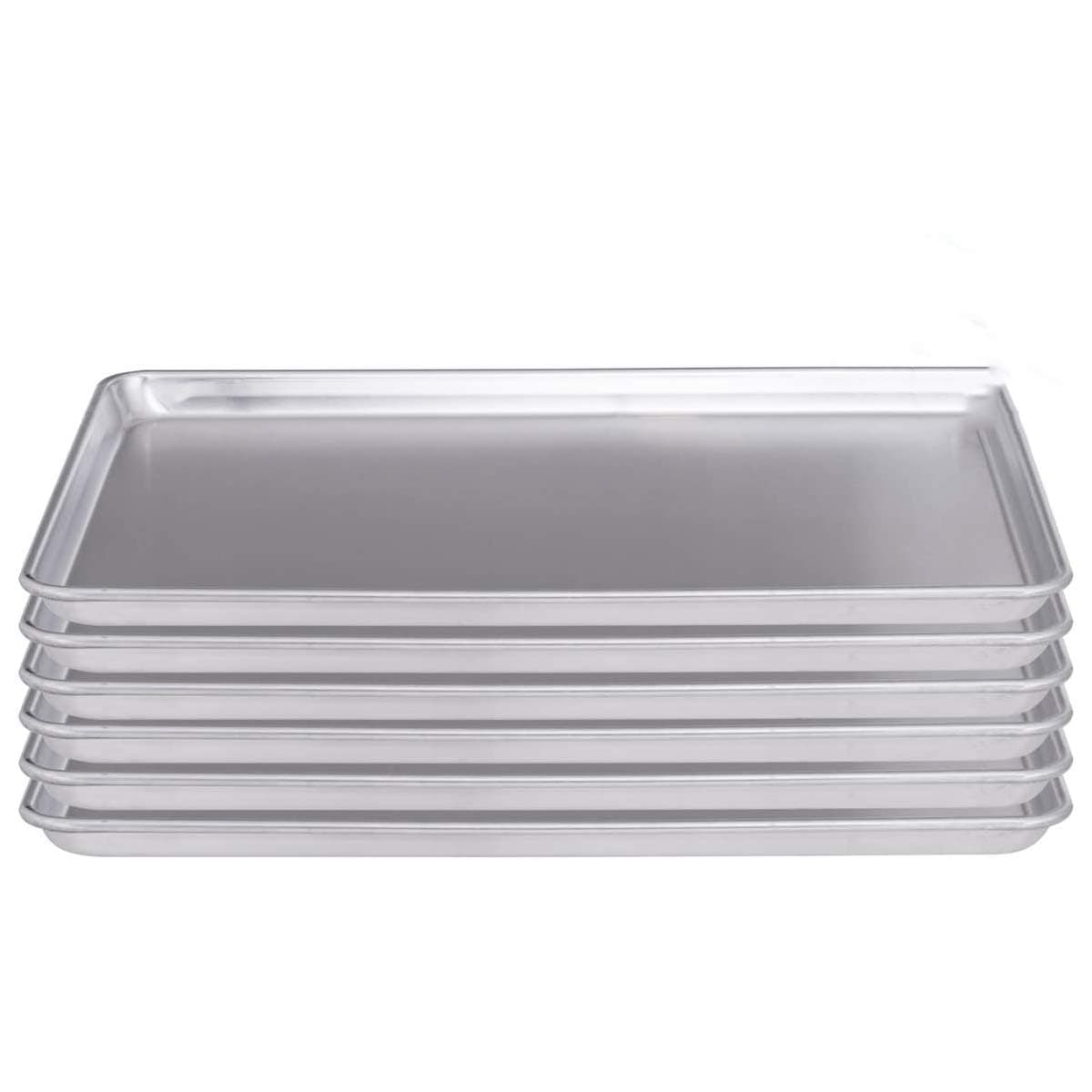 Giantex 6-Piece Nonstick Bakeware Set, Round and Square Baking Pans, Baking Sheets, Chip and Pizza Pan, Crisper Pan, Roasting Trays, 12-Cup Muffin and Loaf Pans, Cookie Sheet, Carbon Steel Baking Set