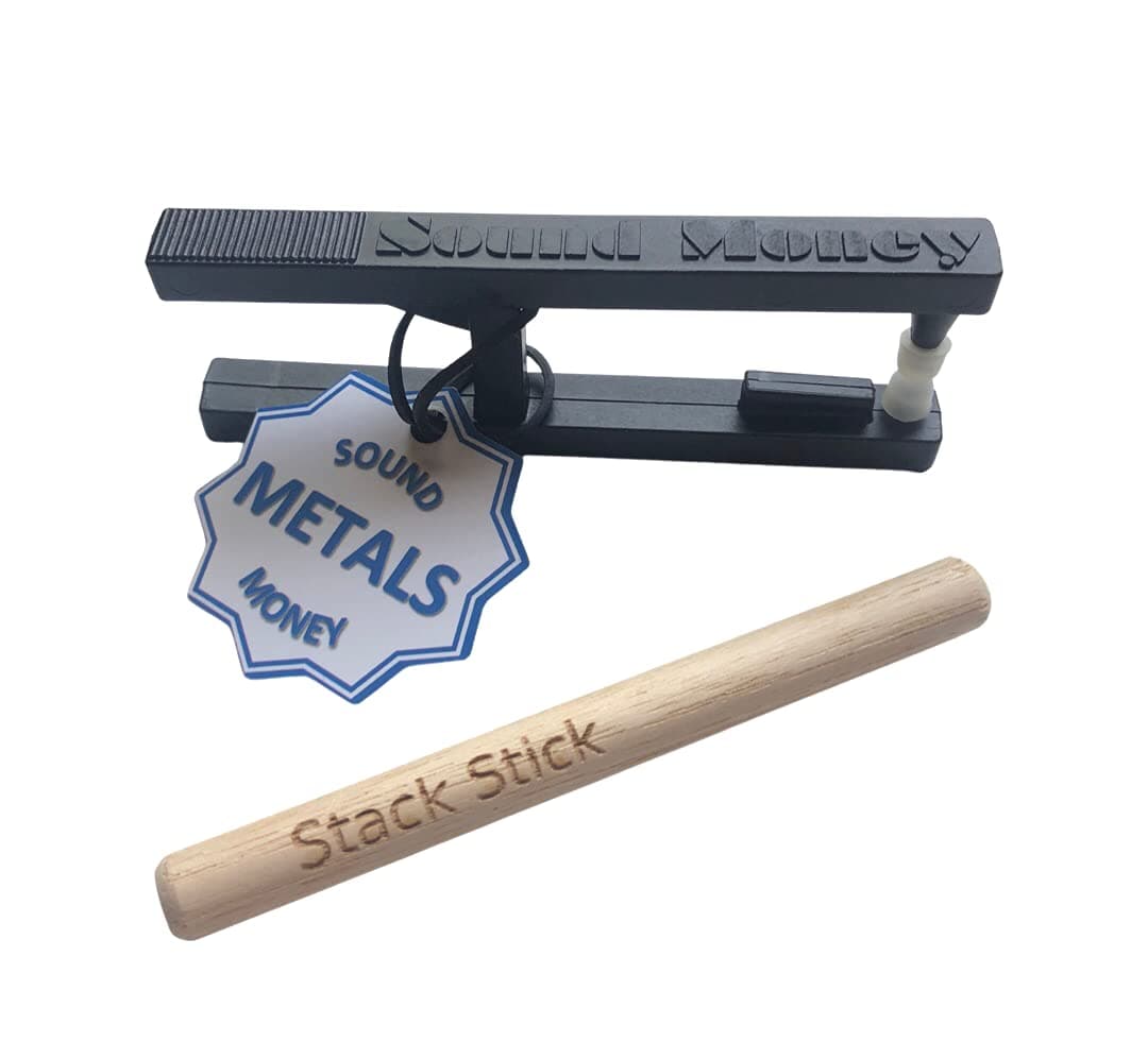 pocket pinger + stack stick, coin pin test (black, 1 pack)