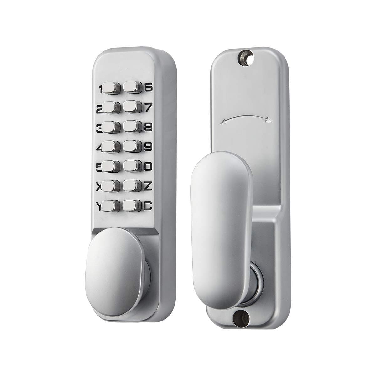 SpotactMechanical Door Lock Keyless Digital Lock Three Layer Electroplating Casting Anti Corrosion Anti Rust Waterproof Satin Chrome Process