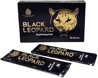 Large 10 Pack of Natural Honey Pack Enriched with Natural Jelly - Bee Pollen from Ginseng Blossoms & Herbs, Full Box of 20G Honey Sachets