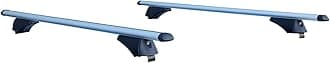 Streetwize - Roof Bar for Flush/Closed Roof Rails | Aluminium Roof Bars, Supplied with 4 Keys | Anti-Theft Locking Roof Bars - 75kg Max Load | Cars, 4x4's (120cm)