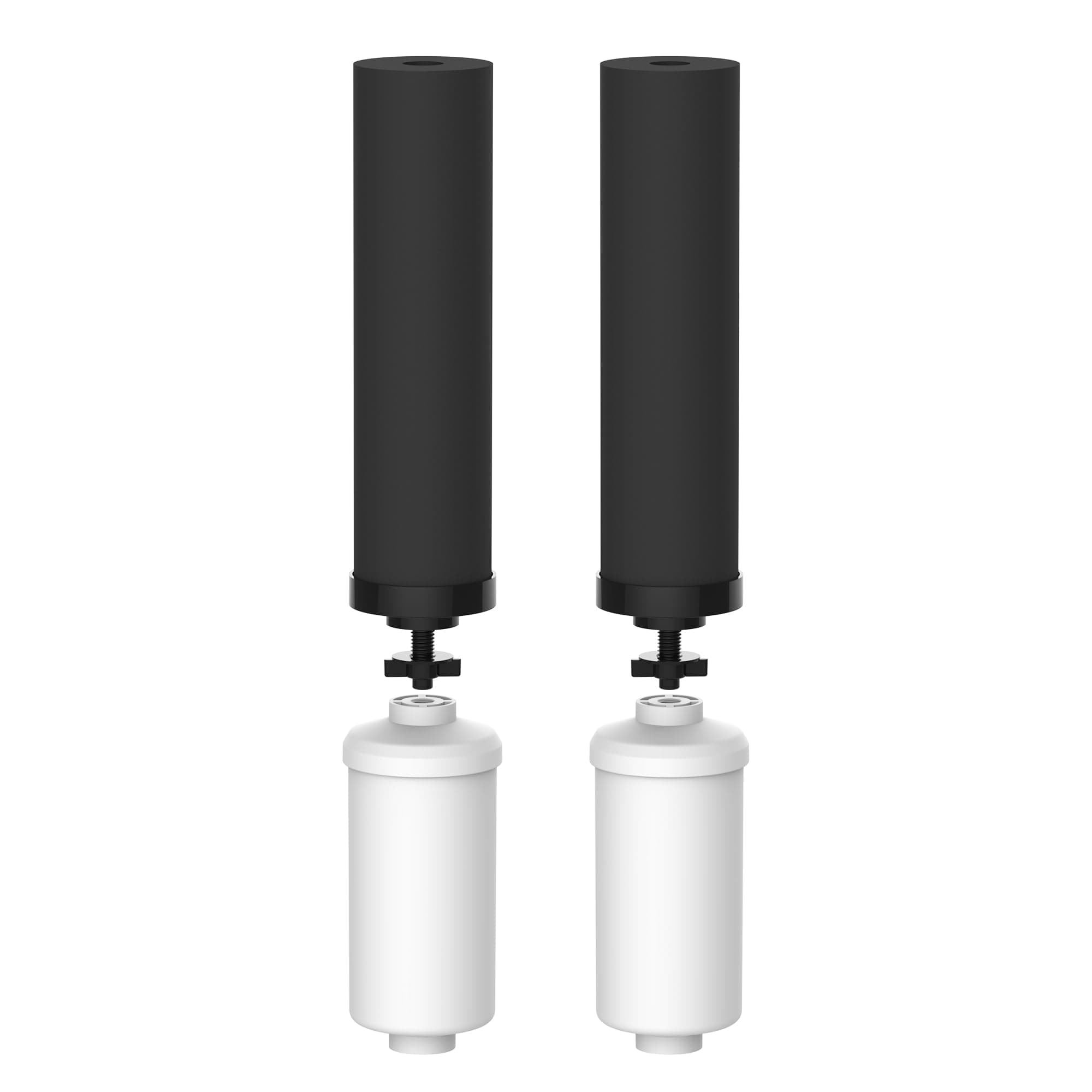 Waterdrop Gravity Water Filter, Compatible with BB9-2 Black Filters & PF-2 Fluoride Filters. Interchangeable with Doulton Super Sterasyl and Traveler, Nomad, King, Big Series