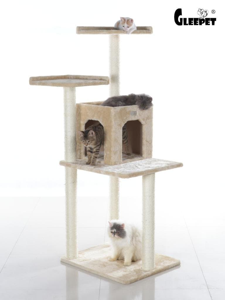 Stunning Faux Fur Elegant Cat Tree
