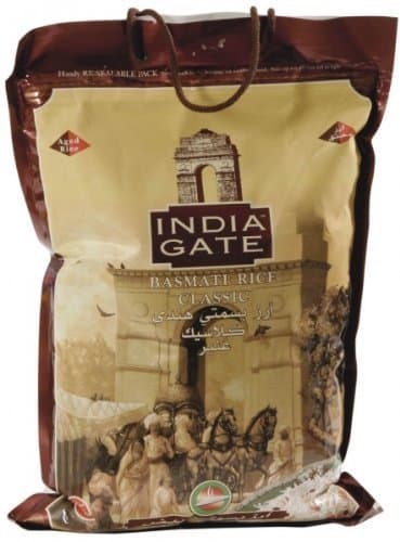 India Gate Extra Long Grain Classic Basmati Rice - 10 Lbs. (4.54 Kg) by India Gate