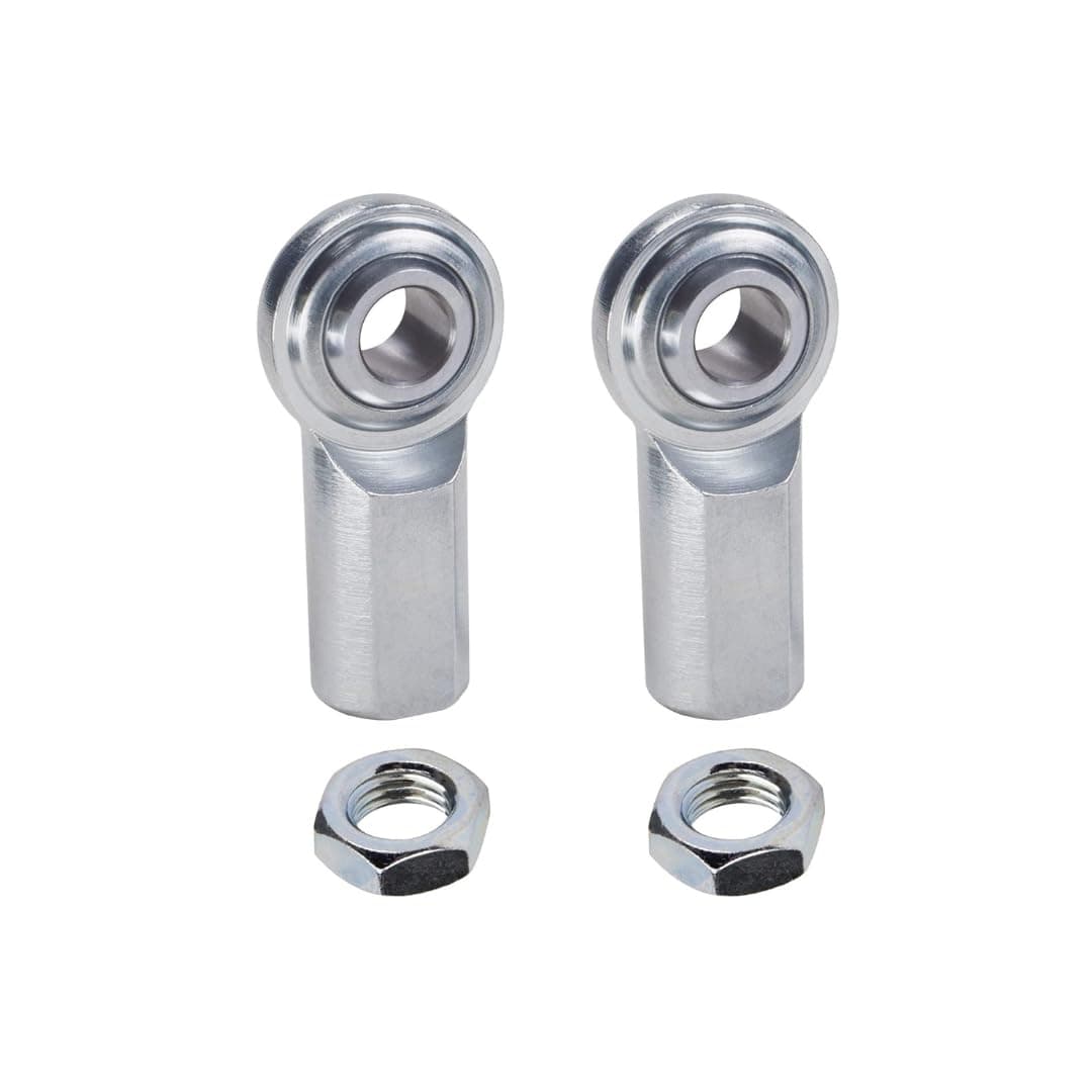 Rod End 2pcs 1/4 x 1/4-28 ECF4 Female Economy Right Hand Rod End Bearing with Jam Nuts Included Heim Joint Rod End Direct