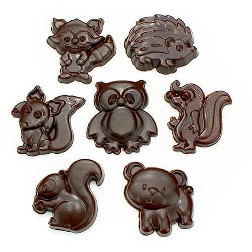 Polycarbonate Mold for Chocolate (Cute Woodland Creatures Set)