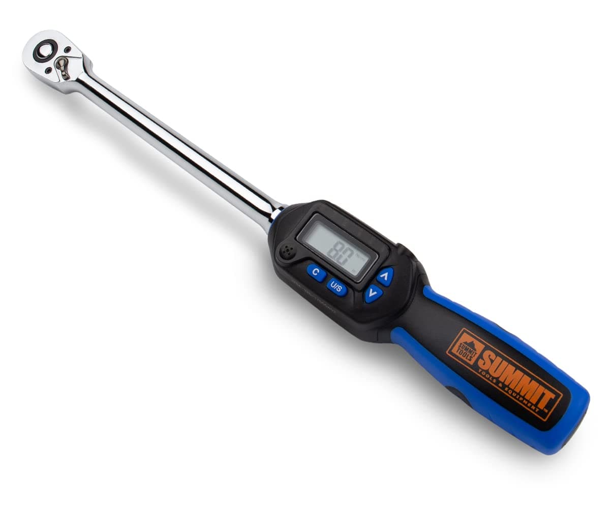 Summit Tools 1/2-inch Driver 5-99.5 ft-lbs Digital Torque Wrench