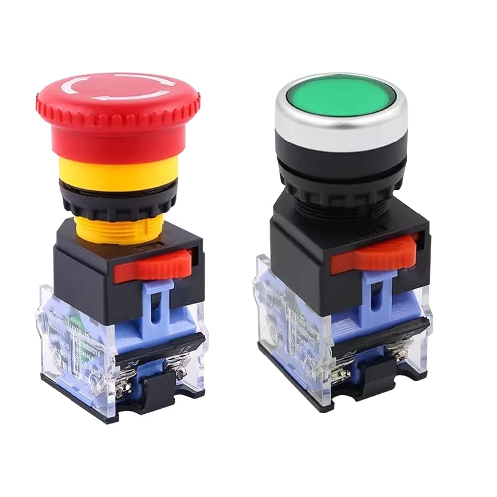 Emergency Stop Emergency Stop Switch Emergency Stop Button Momentary Push Button Switch Green Push Button Switch Green Button Switch e Stop Button e Stop Push Button e Stop Switch