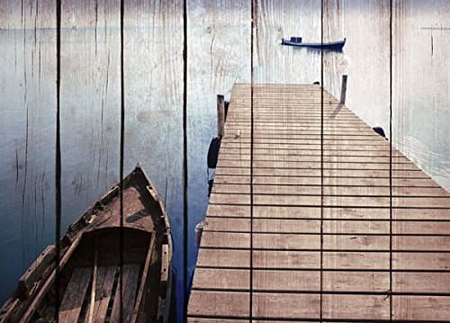 ARTESTOCK Table Wood 70 x 50 cm Sheet Oiled Effect with Pallet on Plywood.