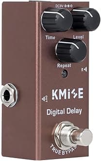 Kmise Digital Delay Electric Guitar Effects Pedal Mini Single Type DC 9V True Bypass