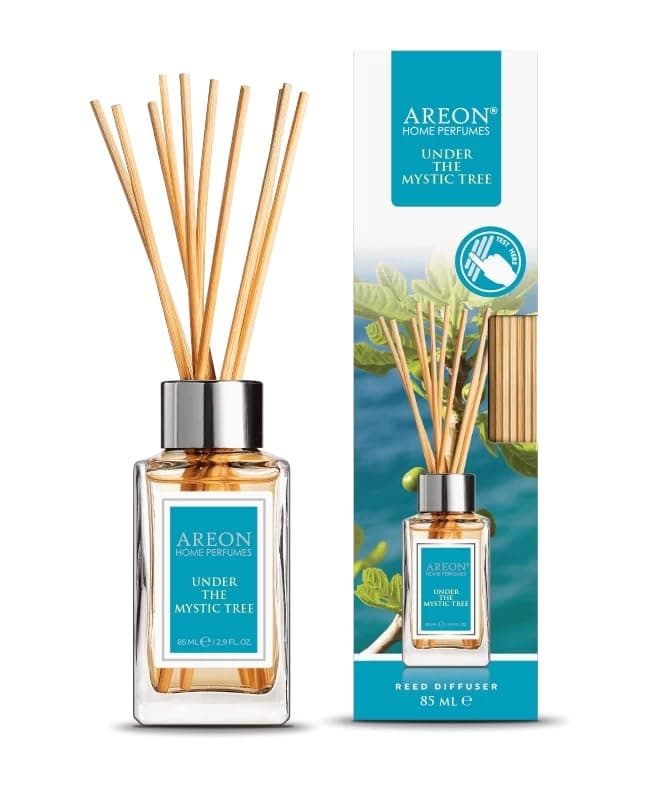 Areon Home Luxury Perfume Reed Diffuser + 10 Rattan Reeds, Under tha Mystic Tree 85 ml