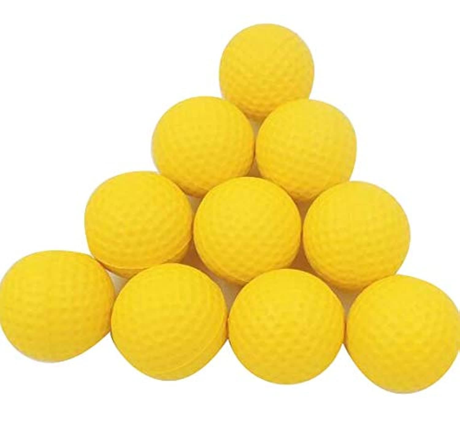 10pcs set Yellow Golf PU Ball Training Practice Elastic Foam Golf Sponge Rubber Balls