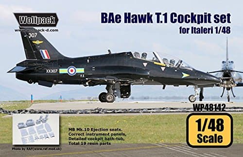 Wolfpack 1:48 BAe Hawk T.1 Cockpit Set for Italeri - Resin Detail #WP48142