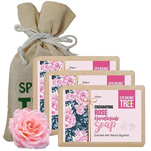 Enchanting Rose Handmade Soap – 100 gms (Pack of 3)