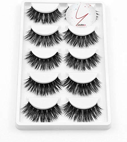PACK OF 5 Pairs | Mink False Eyelashes | Dramatic Thick Long And Fluffy | Professional Eyelash Extension|