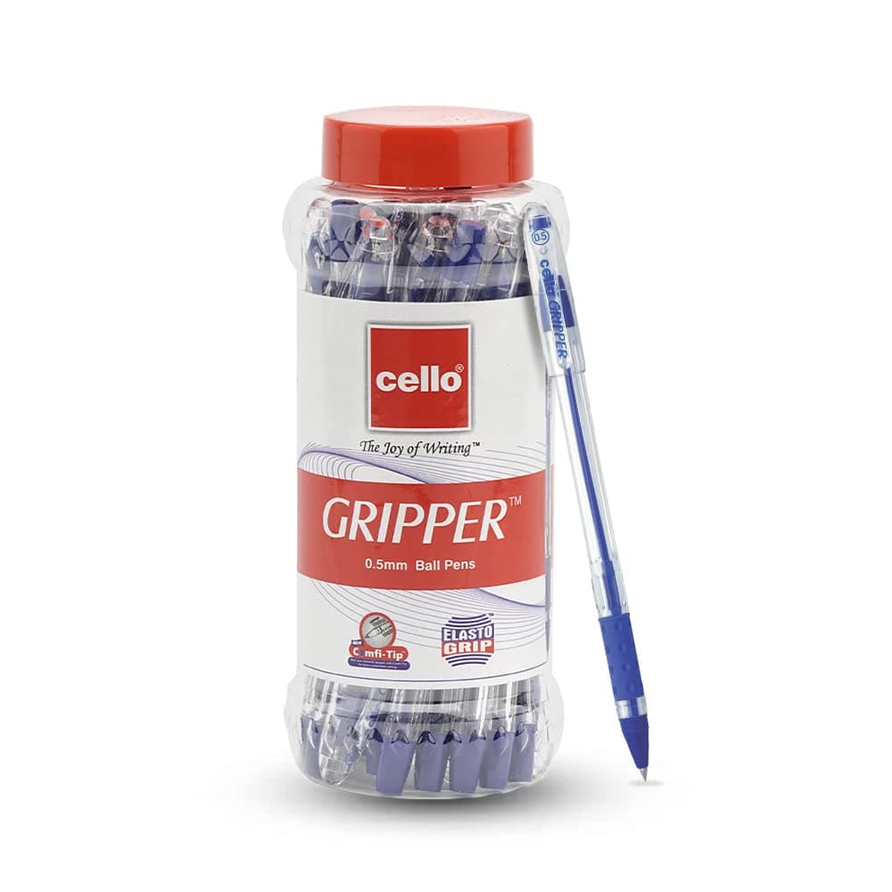 Cello Gripper Ballpoint Pen Set - 25 Count (Blue)
