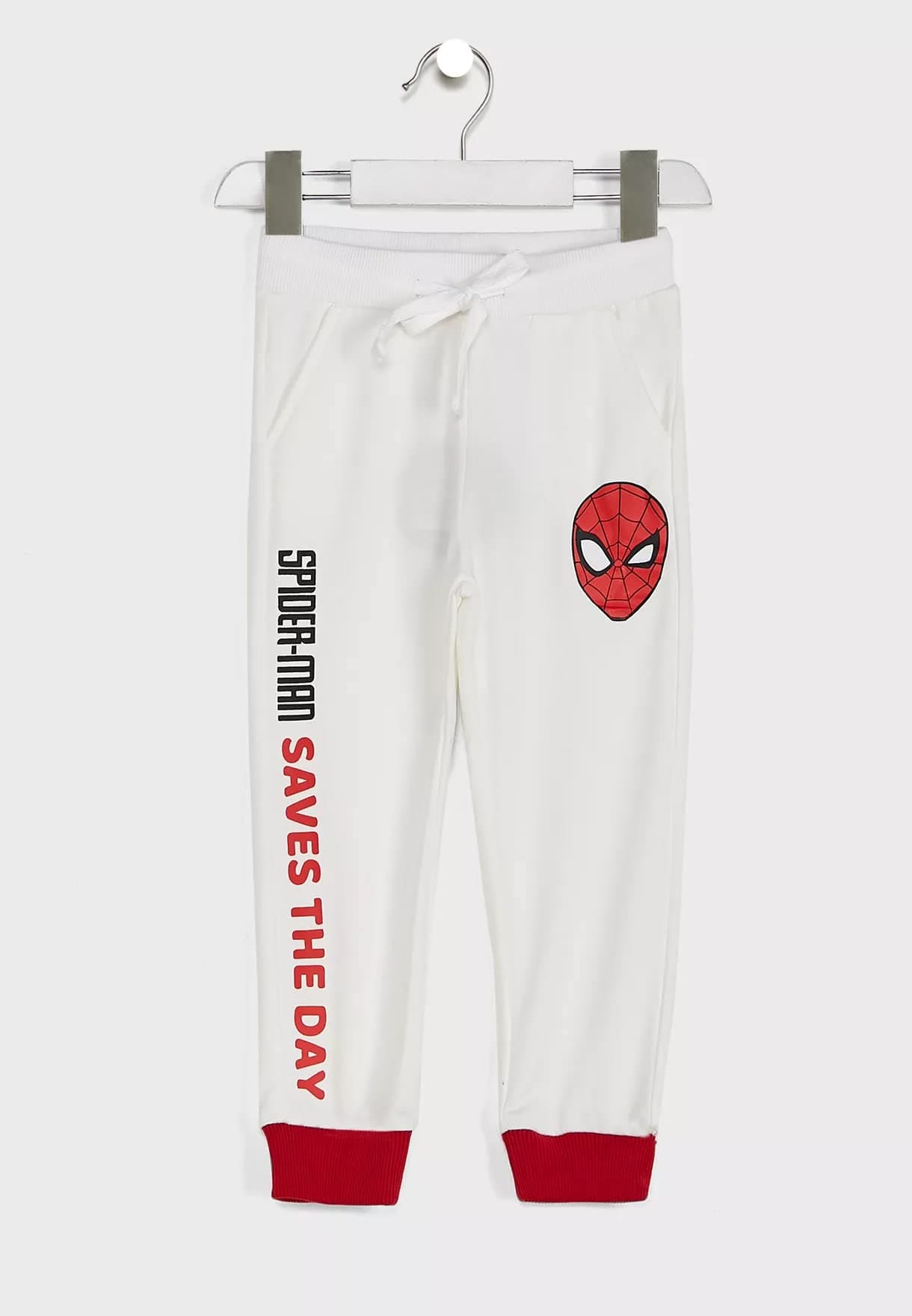 MarvelSpiderman Jogger for Junior Boys - White, 5-6 Year