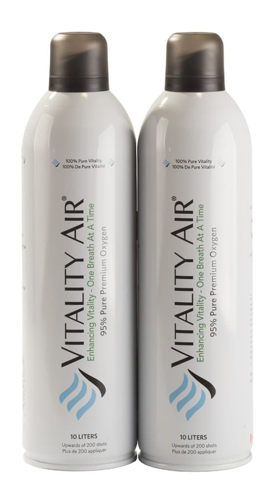 Canned Oxygen Twin Pack. Boost Oxygen for Natural Energy Boost