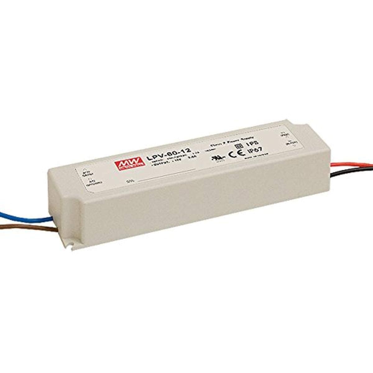 MEAN WELL LPV-60-24 AC-DC Power Supply Enclosed LED Single Output 24V