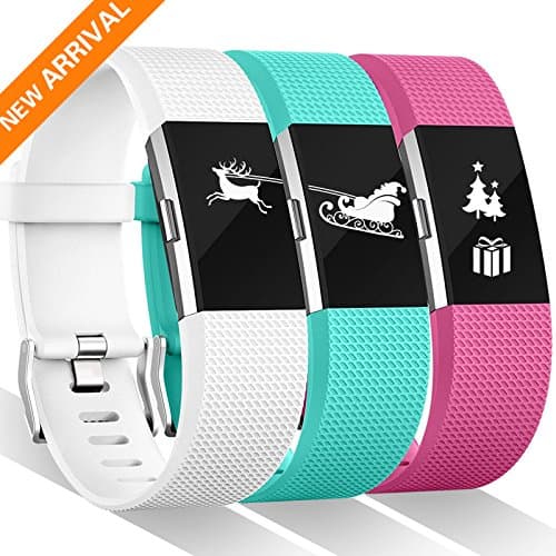 For Fitbit Charge 2 Bands, 12 Color Fitbit Charge 2 Bands Replacement Wristband For Women Men Gift (Small, Large, Pack, Buckle), Special Edition Fitbit Charge 2 HR Band Accessory Fitness Strap