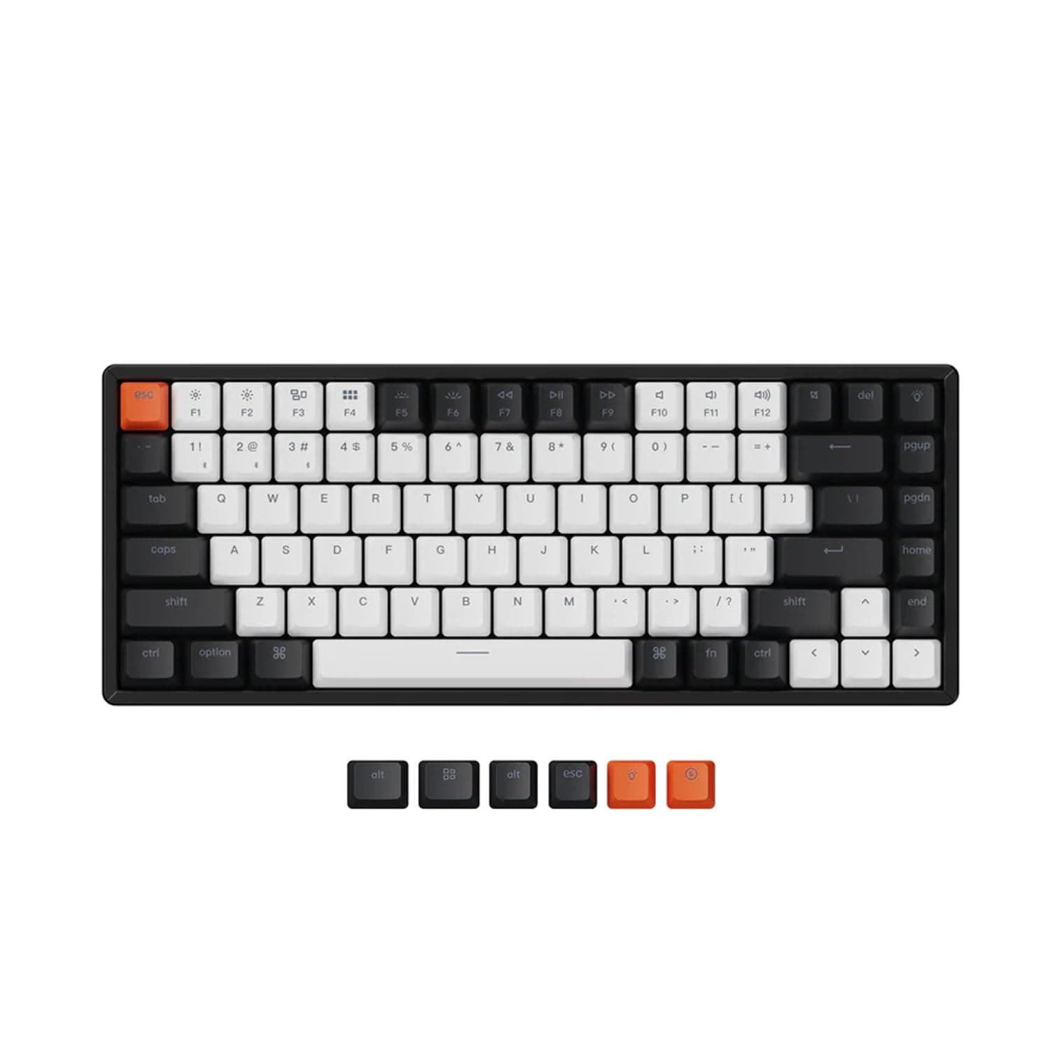 K2 Version 2 Hot Swap Wireless Gaming Mechanical Keyboard 84 Keys, US Layout, RGB Light, Aluminum Frame, Double Schottky Cap, Gateron G Pro Mechanical Switch, Wired Wireless Compatible, Mac