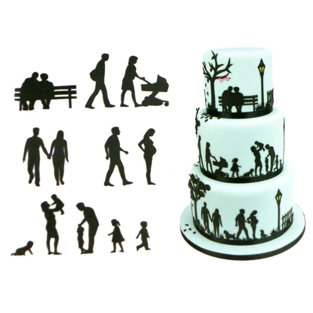 Patchwork Cutters - Countryside Silhouette Set - Cake Decorating Tool DIY Fondant Cutter Patchwork Cutters Good Service Deft Processed