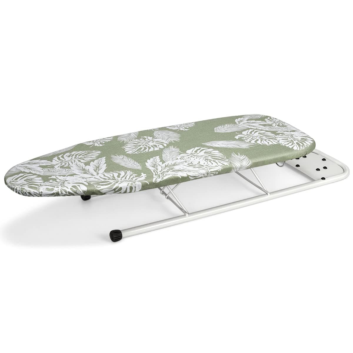 12×32 in Table Top Ironing Board with Unique Iron Rest, Thicken Felt Padding, Heat Resistant Cover