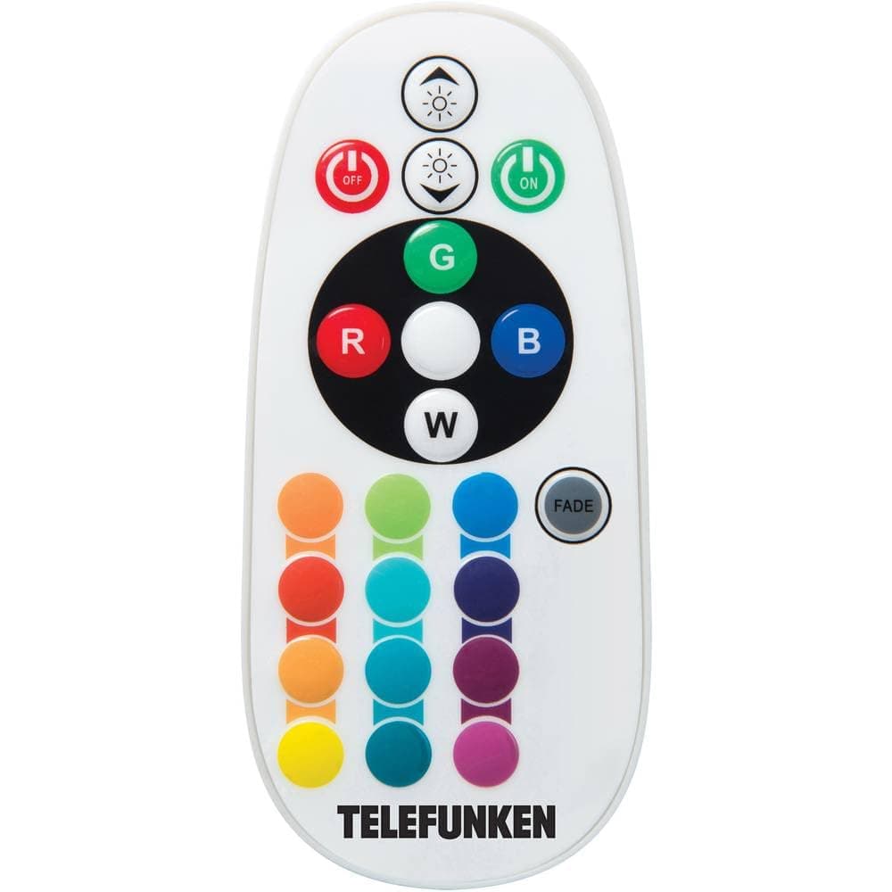 Telefunken Remote Control, Plastic Solar Garden Light, 1 W, White, 11 x 5 x 1.5 cm