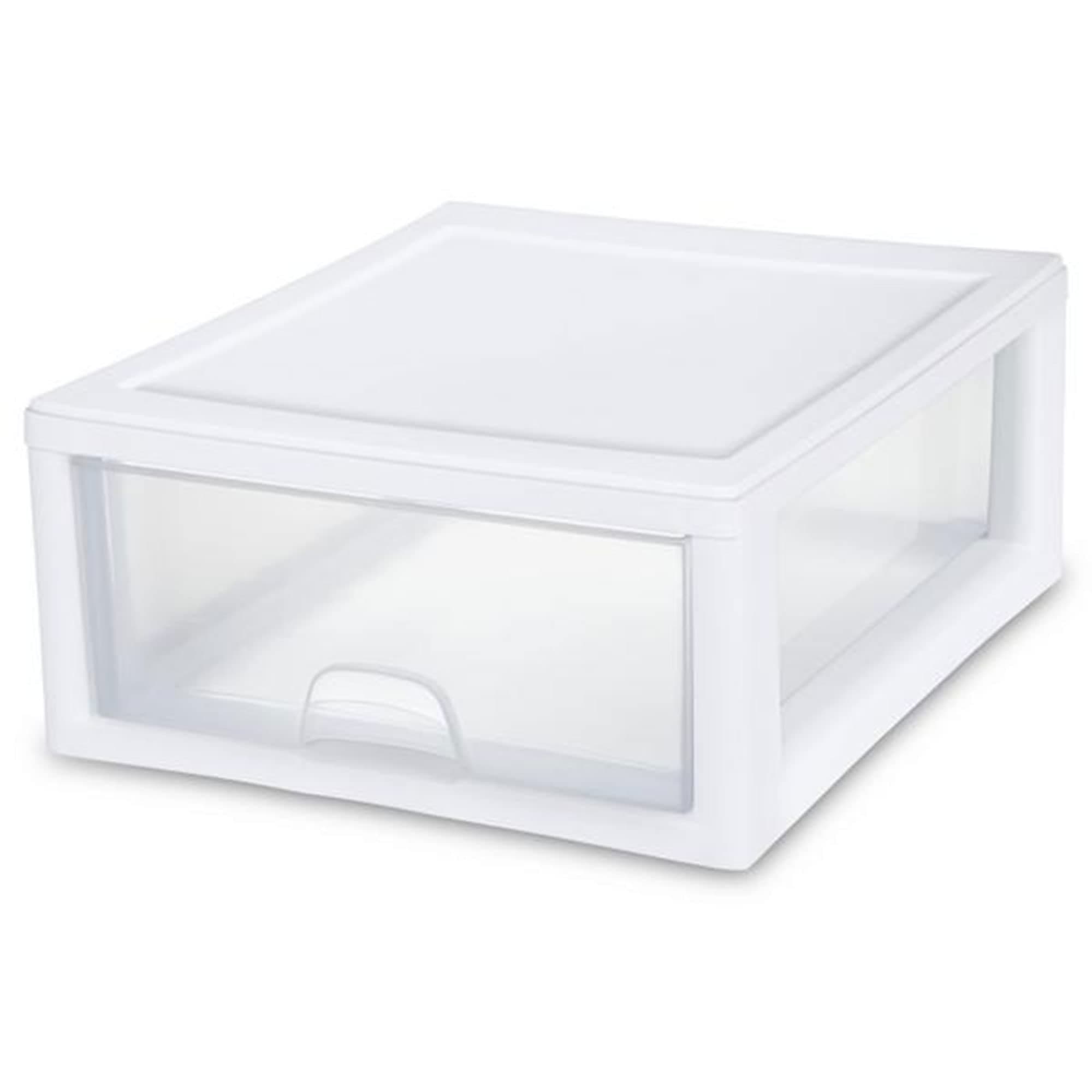 23018006 16 Quart Stacking Drawer, Clear (Pack of 1)