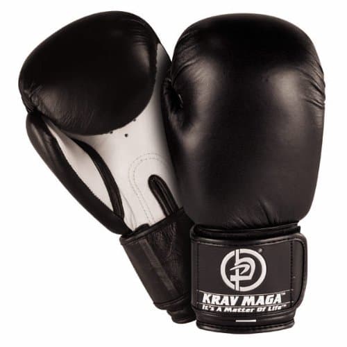 Krav Maga Leather Boxing Glove (Black)
