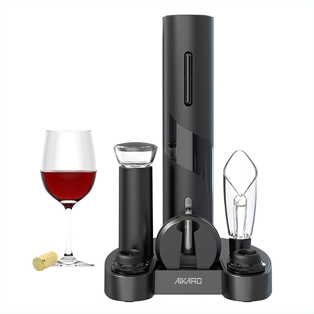 Electric wine opener base set