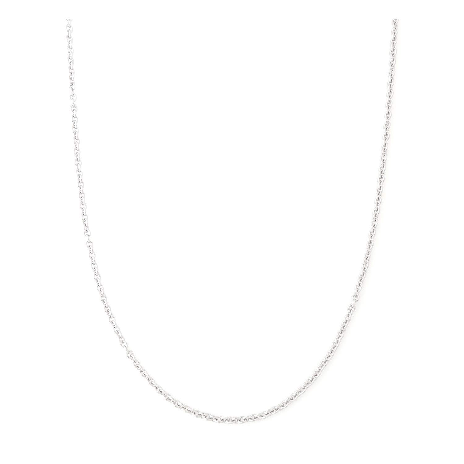 2MM Stainless Steel Chain Necklace, Silver Tone Open Cable Thin Chain Jewelry for Necklace Alone or Pendant Addition,16-30 inches