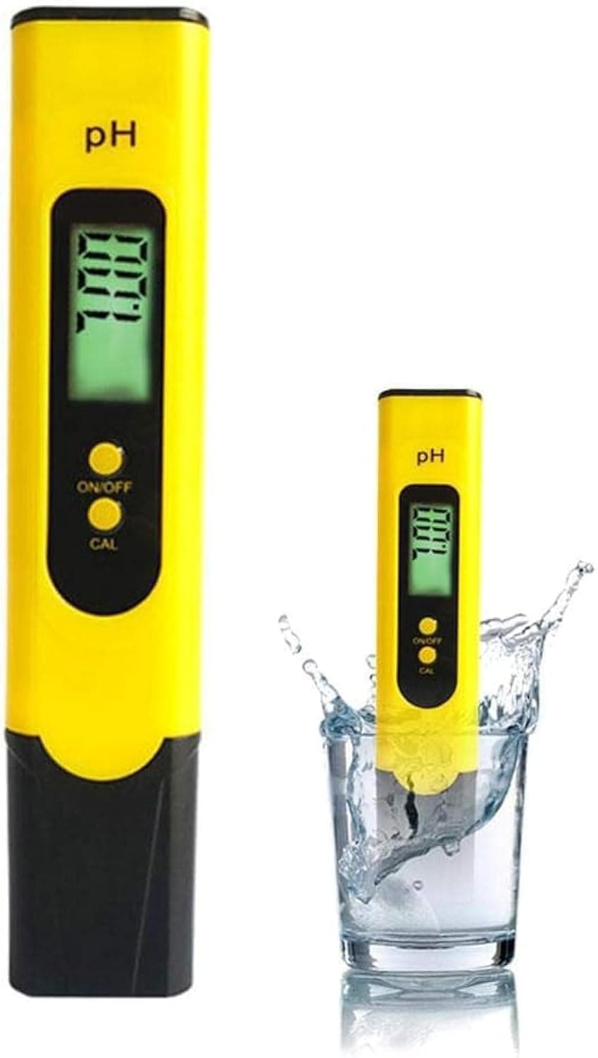 MRMS Digital Ph Meters,Digital PH Meters PH Meter 0.01pH Accuracy 0-60 Celsius -14 PH Measurement Range for Water Brewing Food, Aquarium, Pools