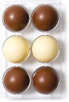 Chocolate Mould Hemisphere, polycarbonate, 20 x 12 x 2.3 cm