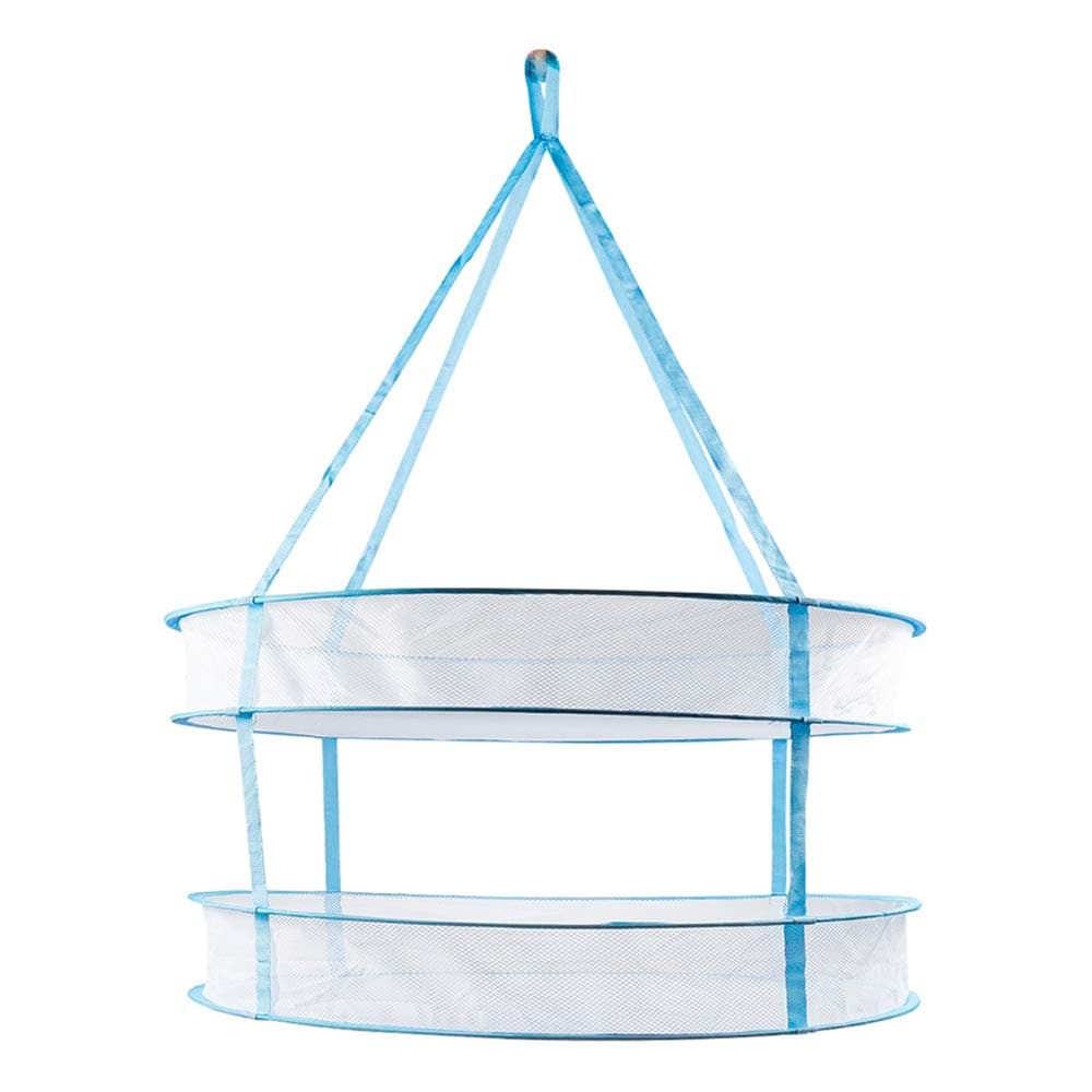 Happy HydroHanging Drying Rack - 2 Tiers for Buds and Herbs - Collapsible w/Carry Bag - 29.5" H x 24" W