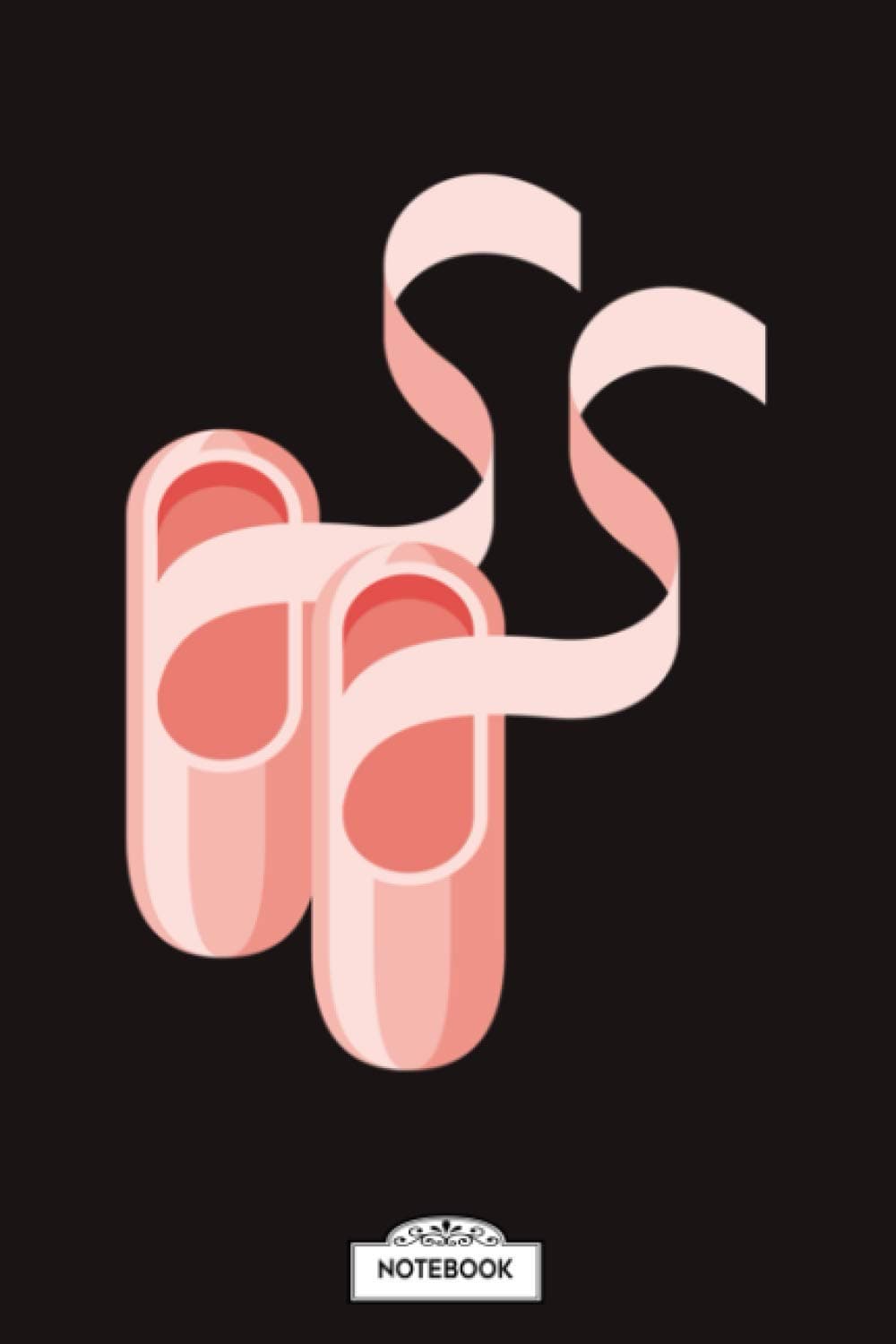 On Pointe Notebook: Planner, Journal, Diary, 6x9 120 Pages, Matte Finish Cover, Lined College Ruled Paper