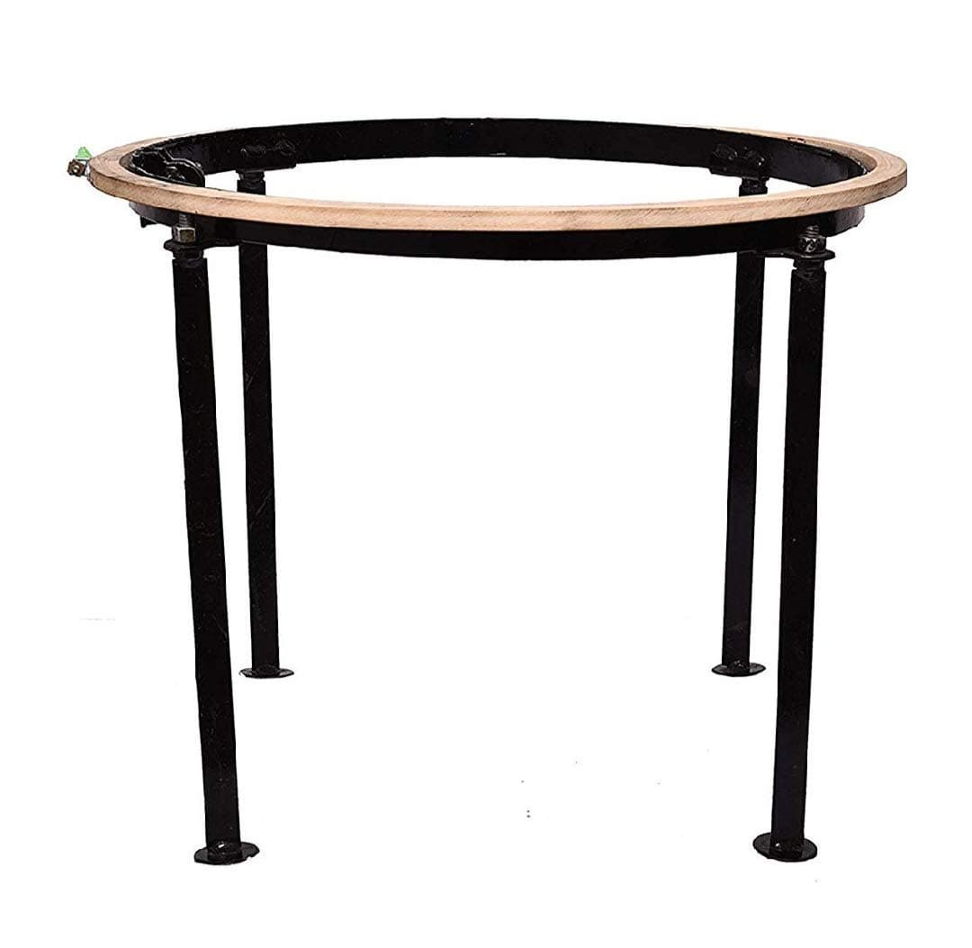 HIKO Aari Work Stand, Aari Embroidery Frame Stand, Maggam Work Stand,Tambour Stand & Wooden Hoop, Embroidery Fame Stand 18" Inches Embroidery Hoop