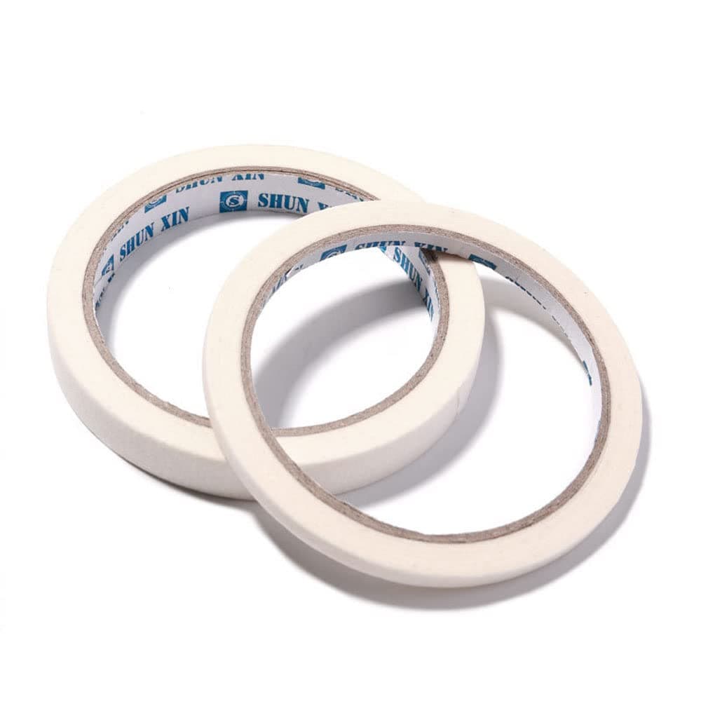 MIOBLET 2pcs 0.5cm+1.2cm Width Nail Art Adhesive Tapes Creative DIY Design Nail Striping Tape Line Rolls Nail Striping Tape Line Nail Art Decoration Sticker DIY Nail Tip Accessories