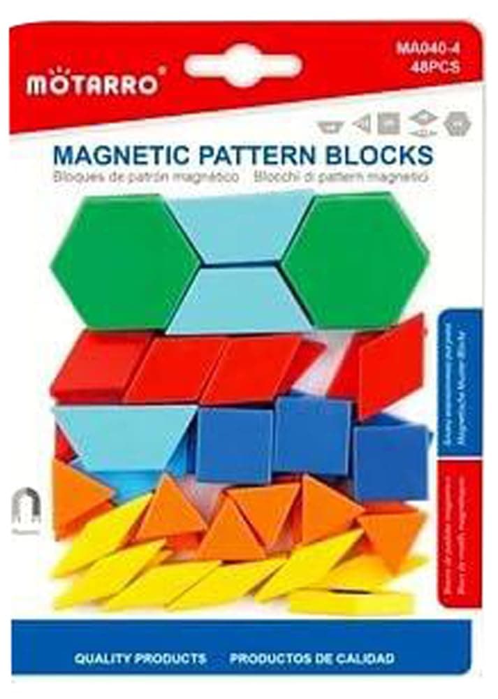 MOTARRO - 48pcs Magnetic Pattern Blocks - MA040-4