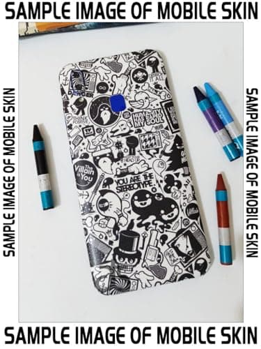 AtOdds - Full Body Back Screen Guard Protector Film - Lamination Wrap Skin Sticker for Nothing Phone 2 (5G) | Scratchproof Matte Finish (Design -B&W Graffiti)