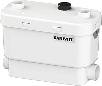 - SANIVITE Gray Heavy Duty Water Basement Bathroom Pump | Perfect Quiet Solution | Macerating Toilet System | Pump up Toilet System | Saniflo Upflush Toilet System