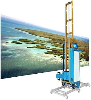 Vertical Remote Control Wall Painting Machine Outdoor Indoor 3D Background Wall Printer