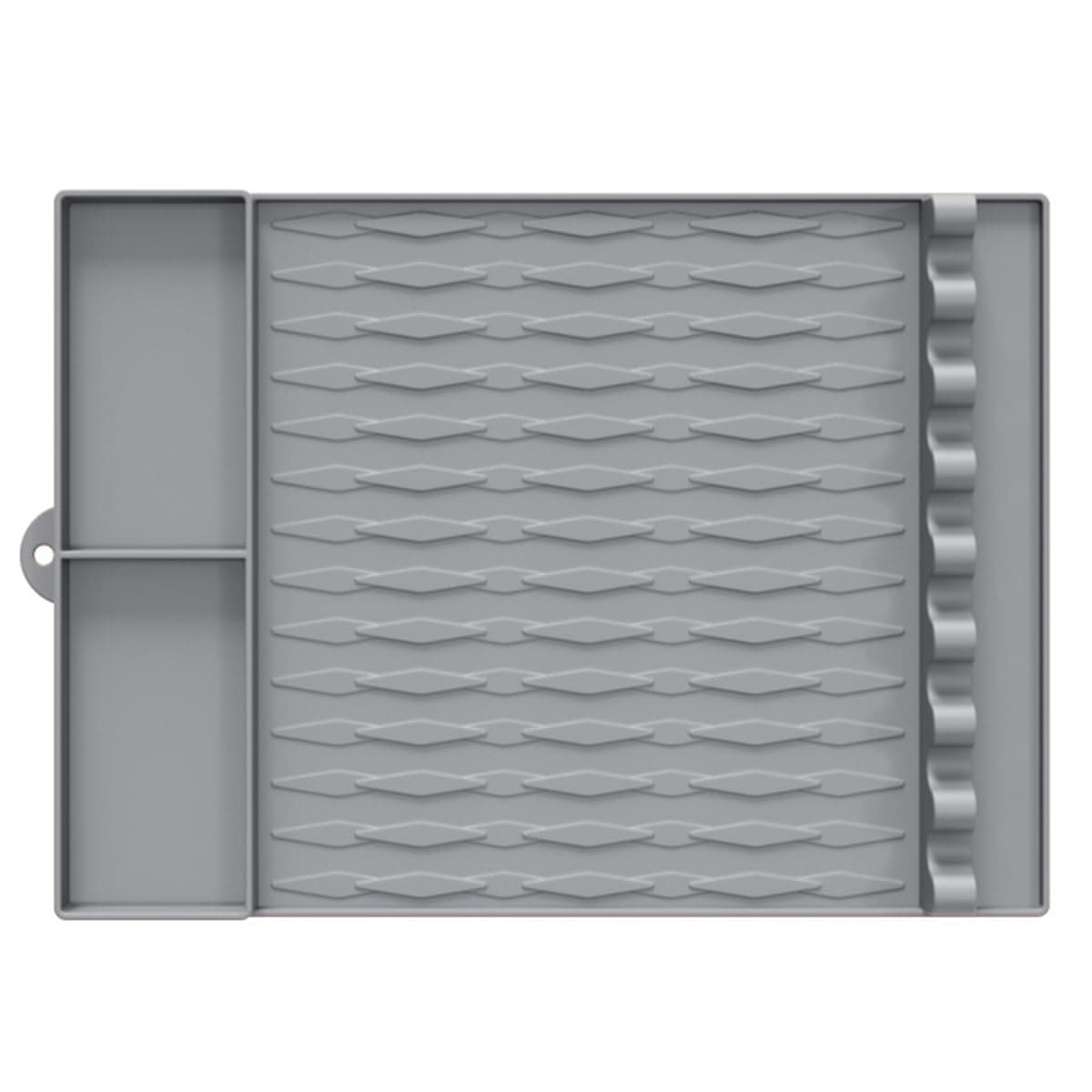 Silicone Grill Mat for Barbecue Grill,Silicone Griddle Tools Mat for Outdoor Grill Kitchen Counter,Grill Tool Mat Accessories Tools (Gray, 2 Grid)
