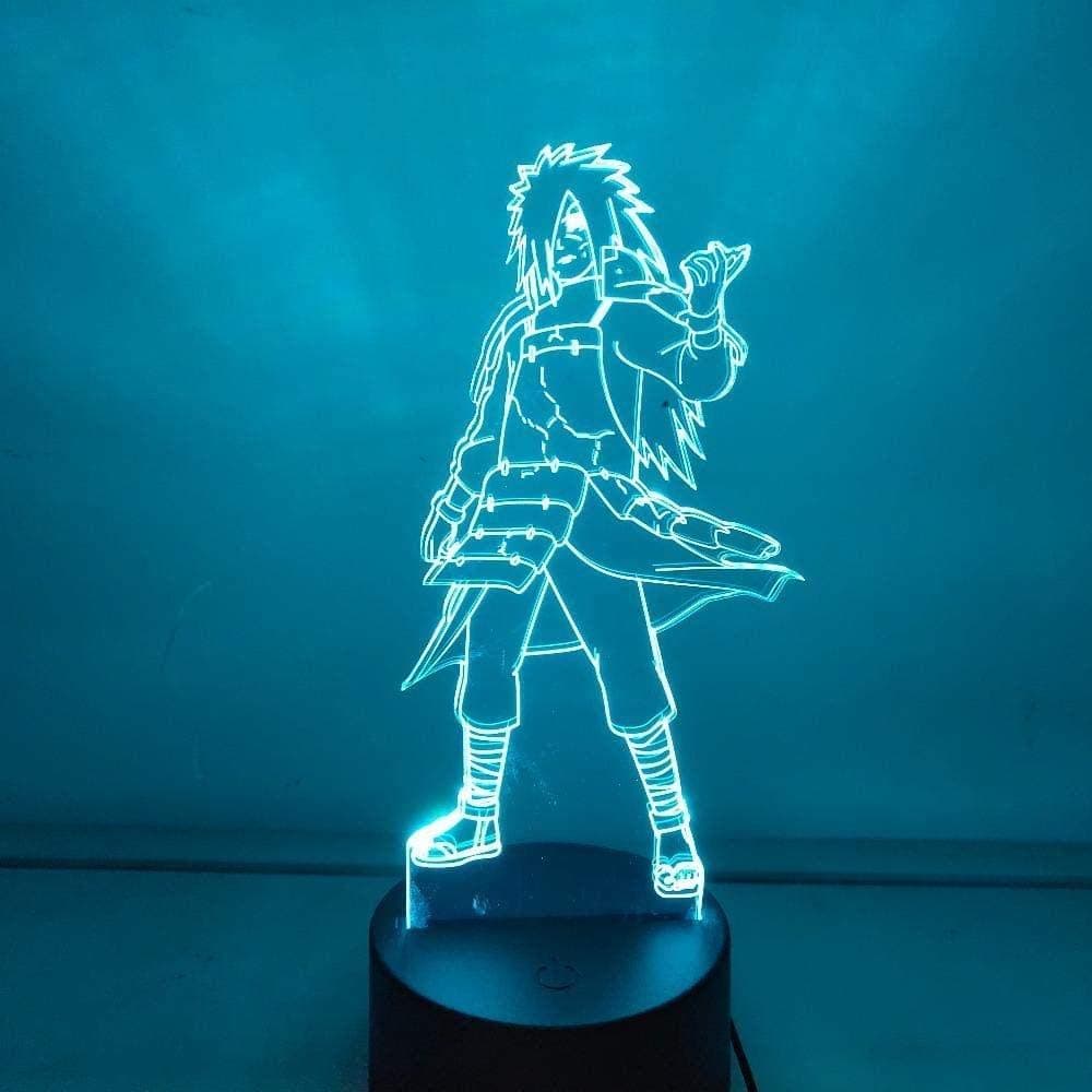 3D Illusion Night Light Naruto Madara Action 3D Night Lights LED Changing Anime Bedroom Decorative Table lamp Holiday Gift for Home Decoration