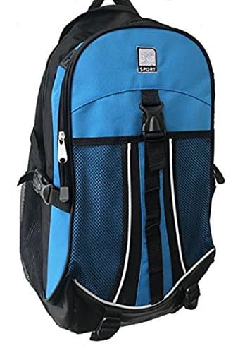 | Racer Backpack Blue with Front Mesh Pocket and Laptop Holder (20"L x 13"W x 2"H)