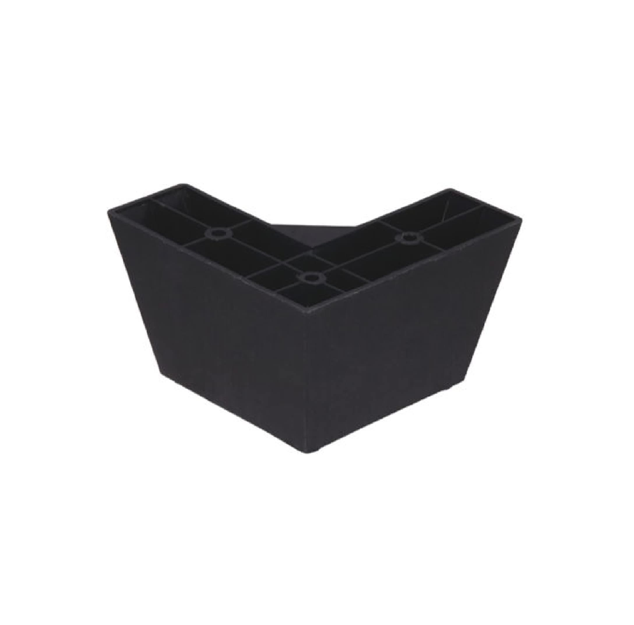 Soni Heavy Duty L Shape Unbreakable Plastic Corner Sofa Leg Height Increase Sofa & Furniture's Leg 3 Inch Height Pack of 4, Piece Screw Include