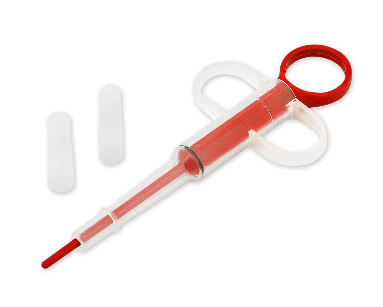 DS. DISTINCTIVE STYLEDSstyles Plastic Pet Pill Tablet Feeder Durable Injector Syringes Medical Feeding Tool with Soft Tip for Cats Dogs (Red)
