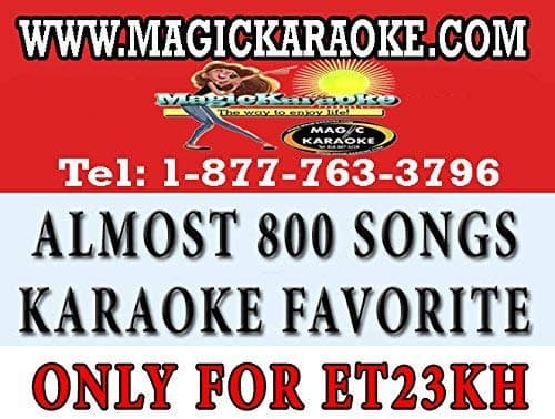 Magic Sing Et23kh POP Chips. A Collection of Almost 800 Songs of Karaoke Bar Most Requested Songs. Only Works with Magicsing Et23kh