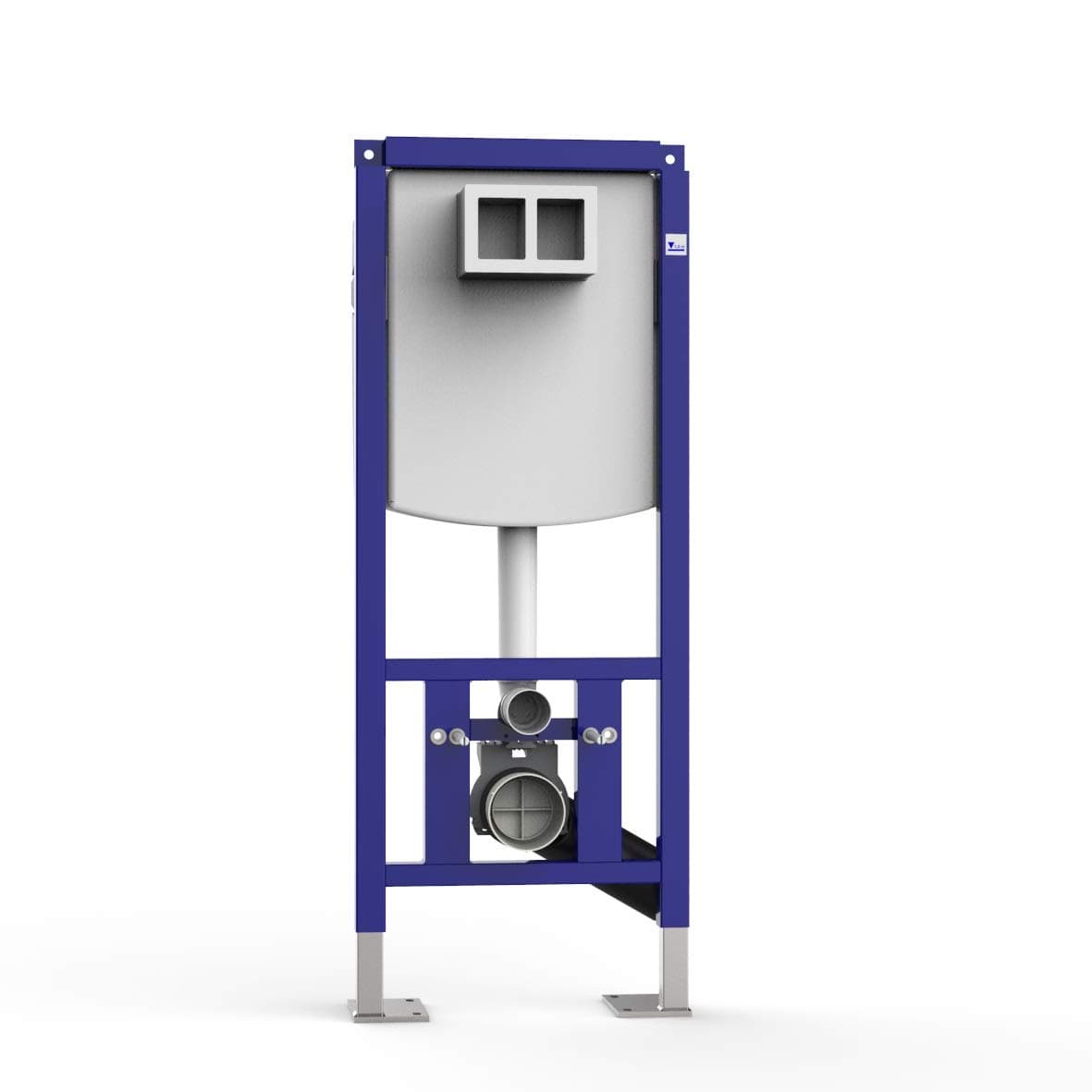 Sanit Element INEO Plus 90.724.00.0000 Installation Frame for Wall Toilet without Actuator Plate 2 Flushes Grey